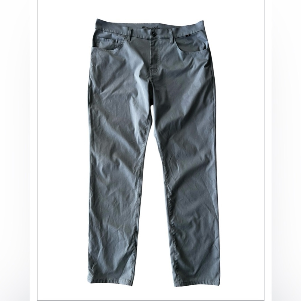 Travis Mathew Pants Men’s 34x31 Polyester Microfiber Golf Gray Performance